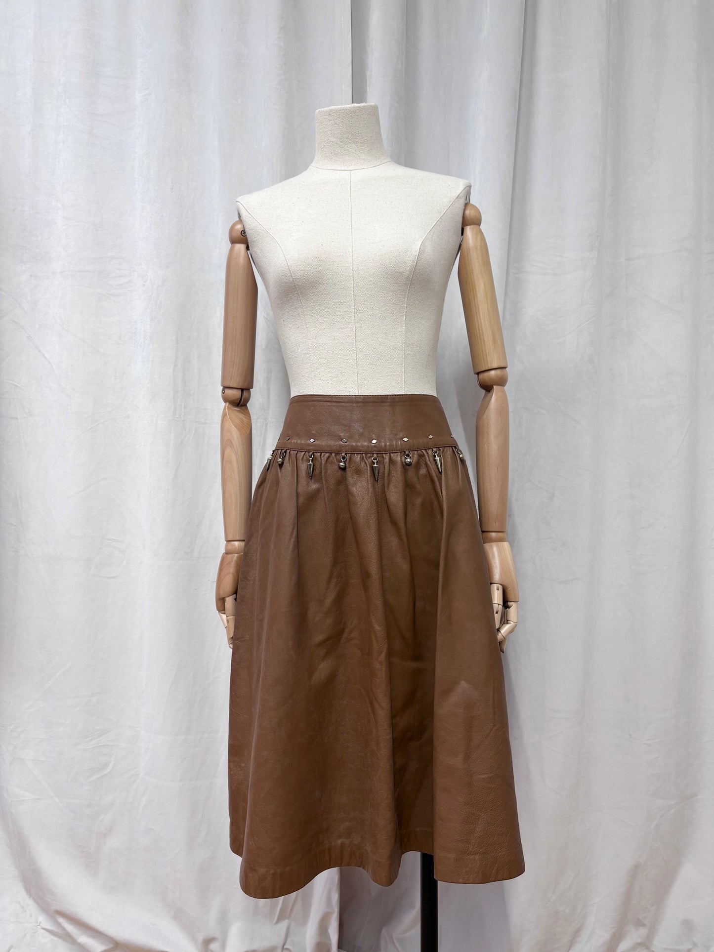 Prada leather skirt, 1980’s - early 1990’s