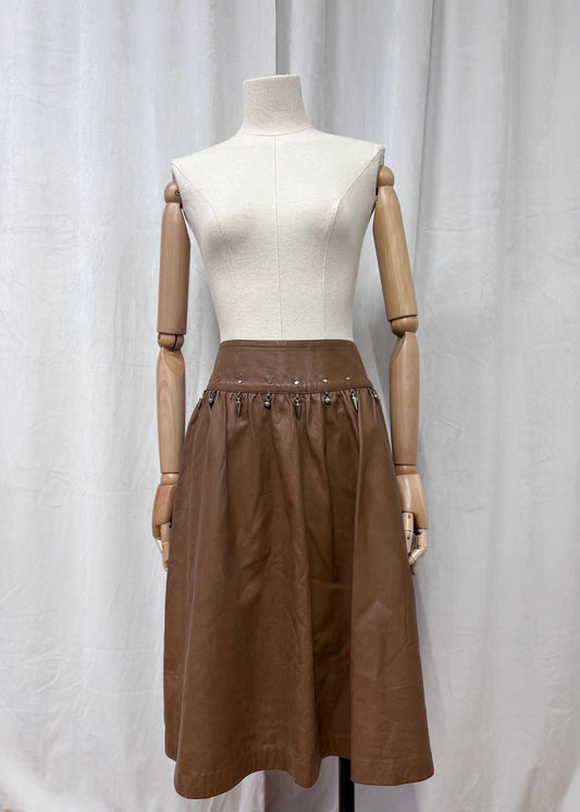 Prada leather skirt, 1980’s - early 1990’s