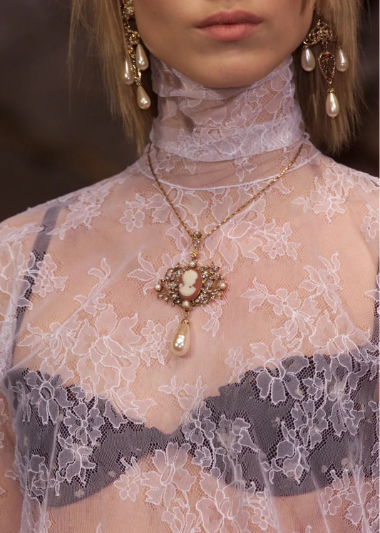 Dolce & Gabbana camé necklace, Fall 2001