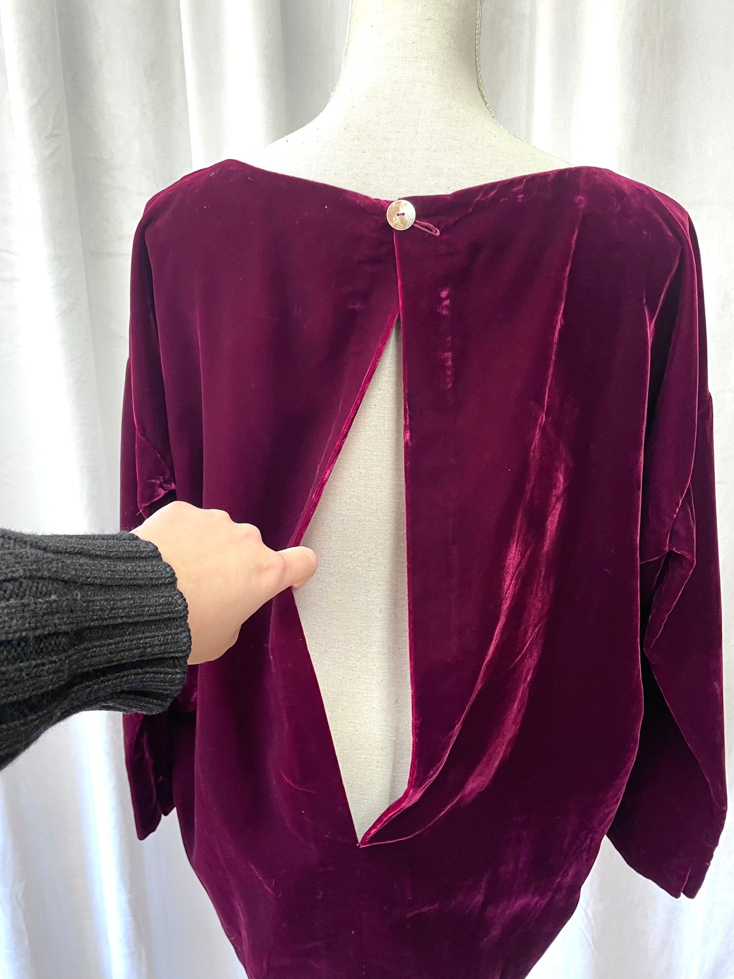 Romeo Gigli velvet blouse, 1980’s