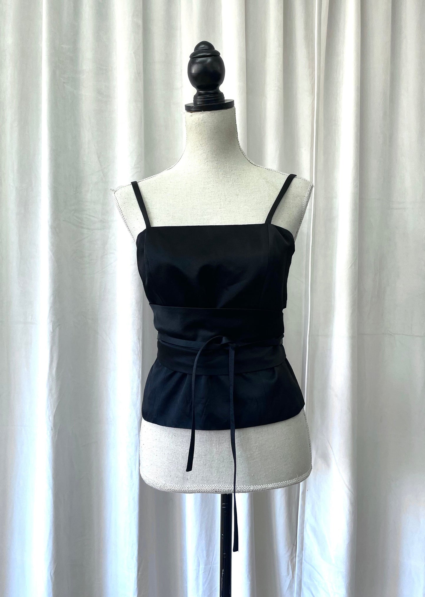 Kenzo Jungle top with obi style belt, 1990’s