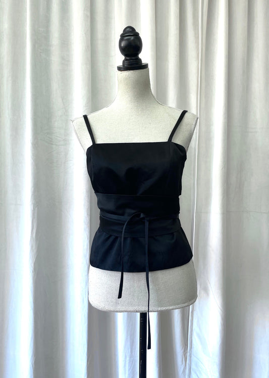 Kenzo Jungle top with obi style belt, 1990’s