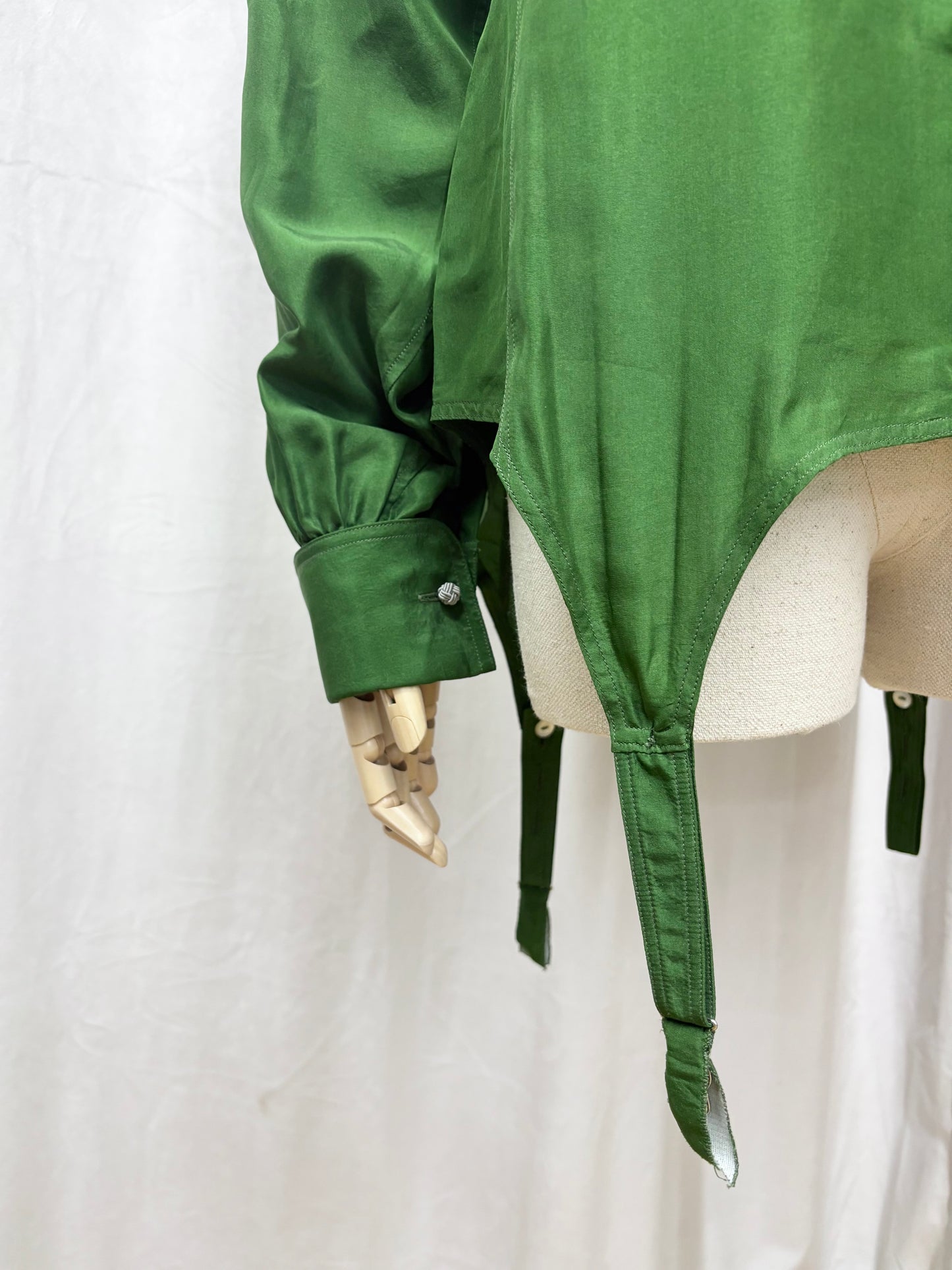 Jean Paul Gaultier garter shirt, 1980’s