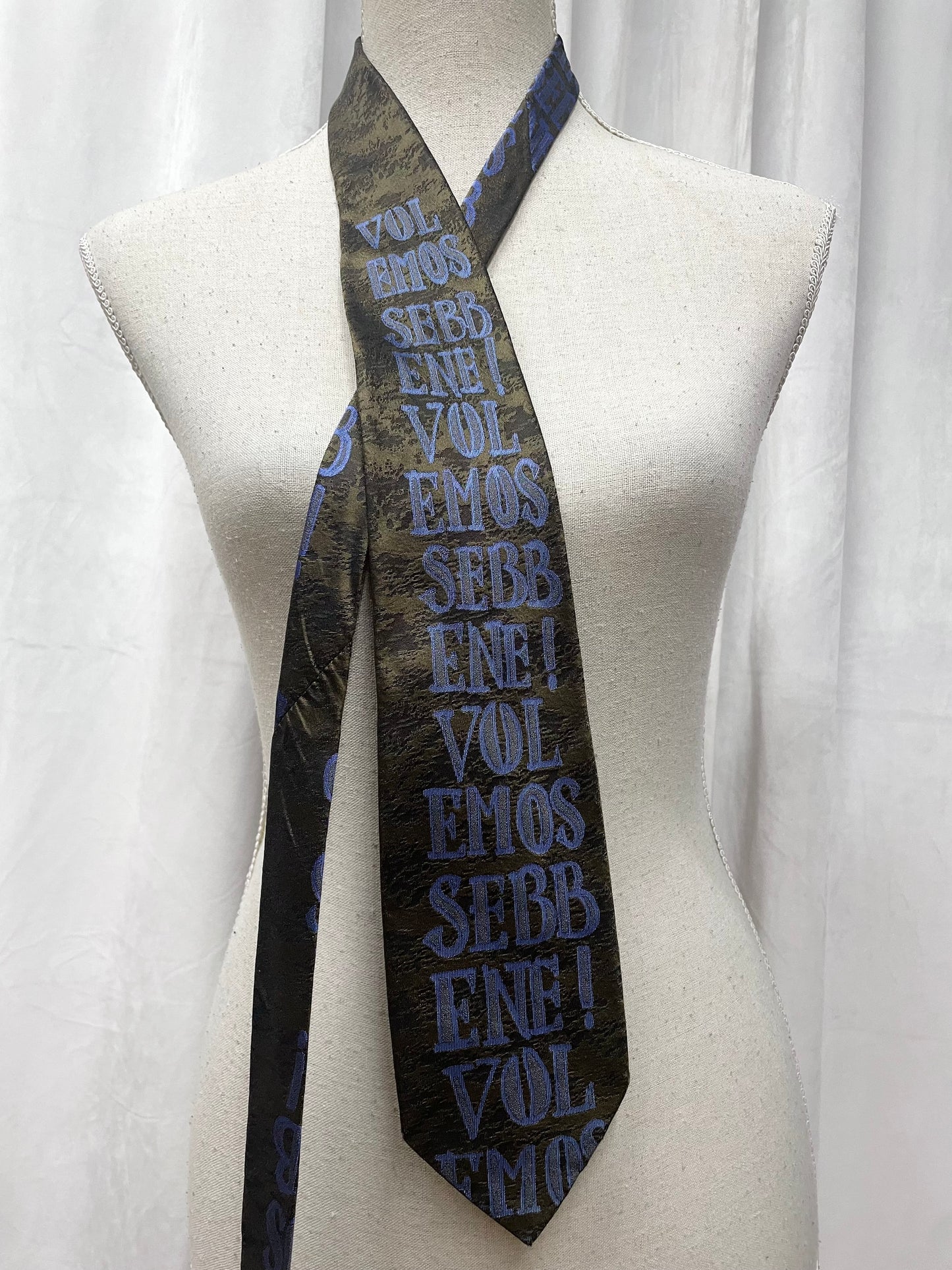 Moschino Roman slang silk neck tie, 1990’s