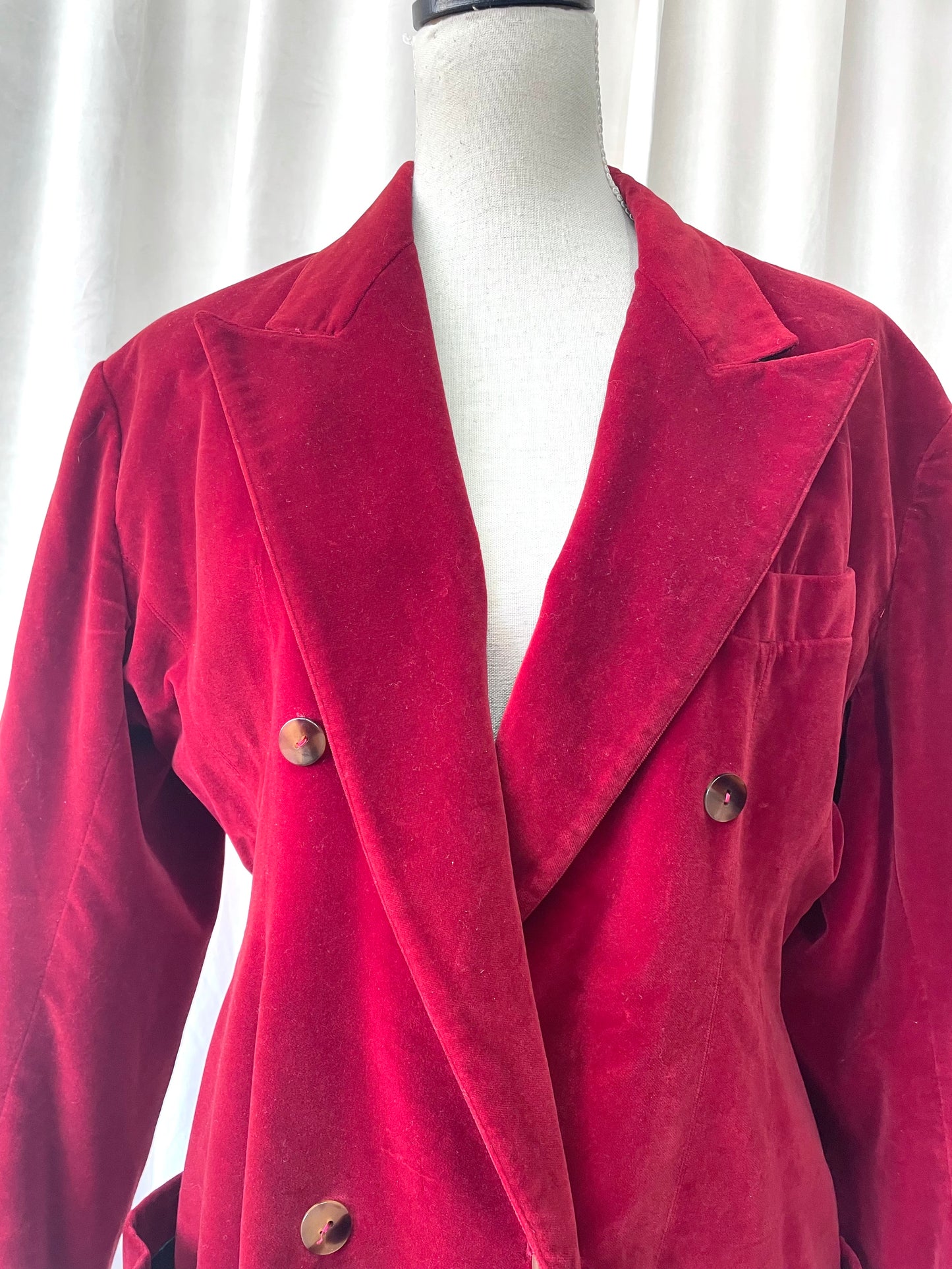 Jean Paul Gaultier velvet blazer, Spring 1987