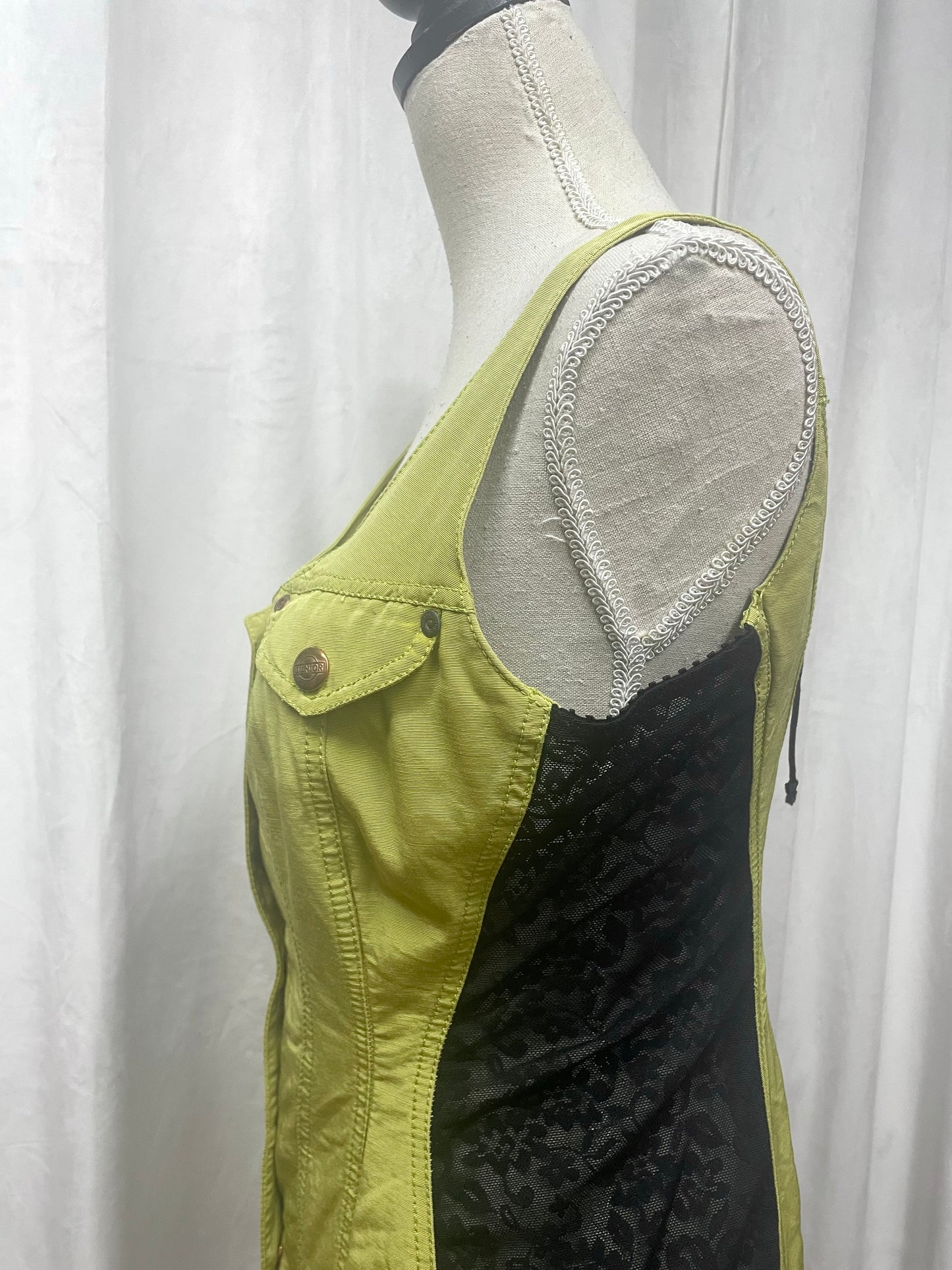 Junior Gaultier lace up dress, late 1980’s - early 1990’s