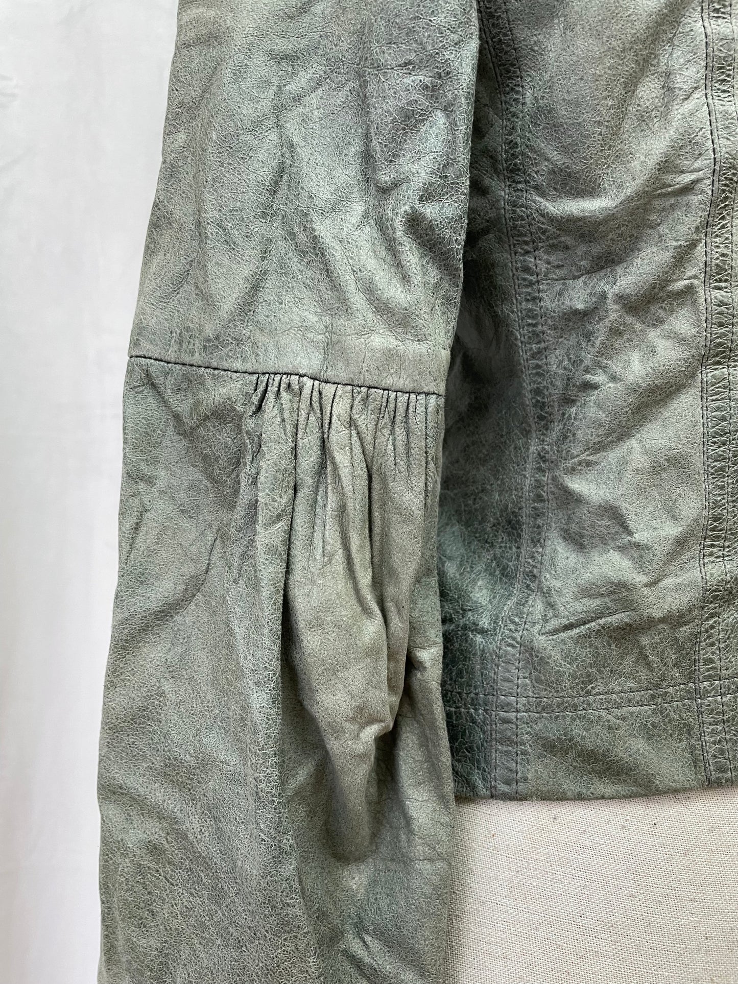 Plein Sud lace-up leather jacket, early 2000's