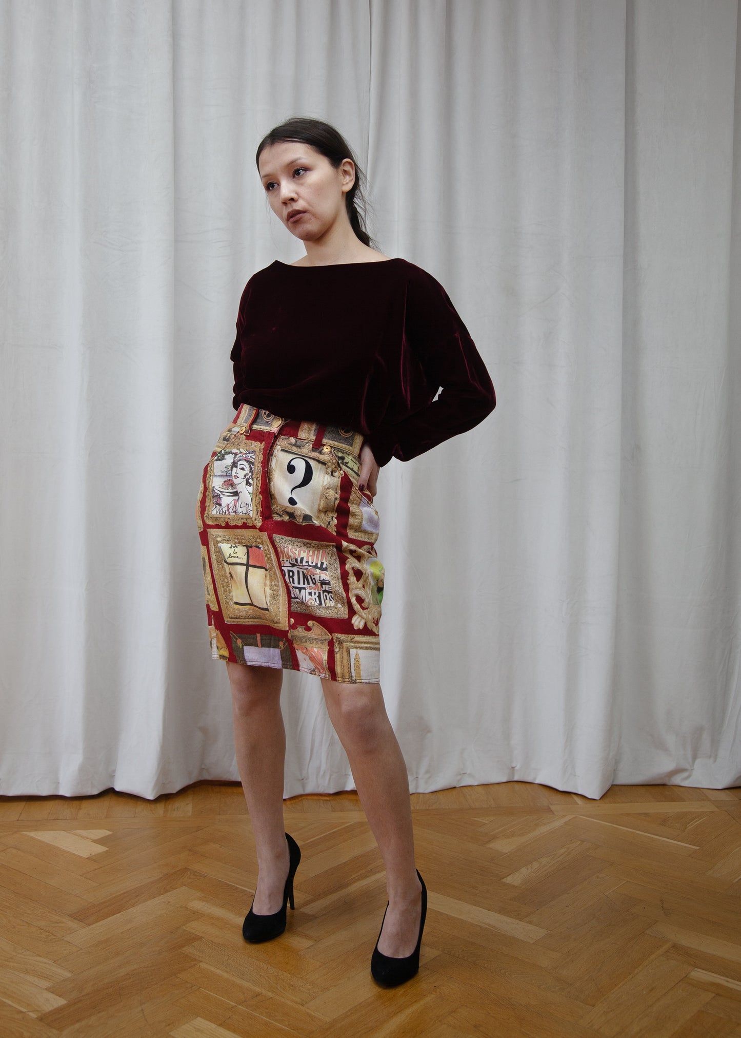 Romeo Gigli velvet blouse, 1980’s