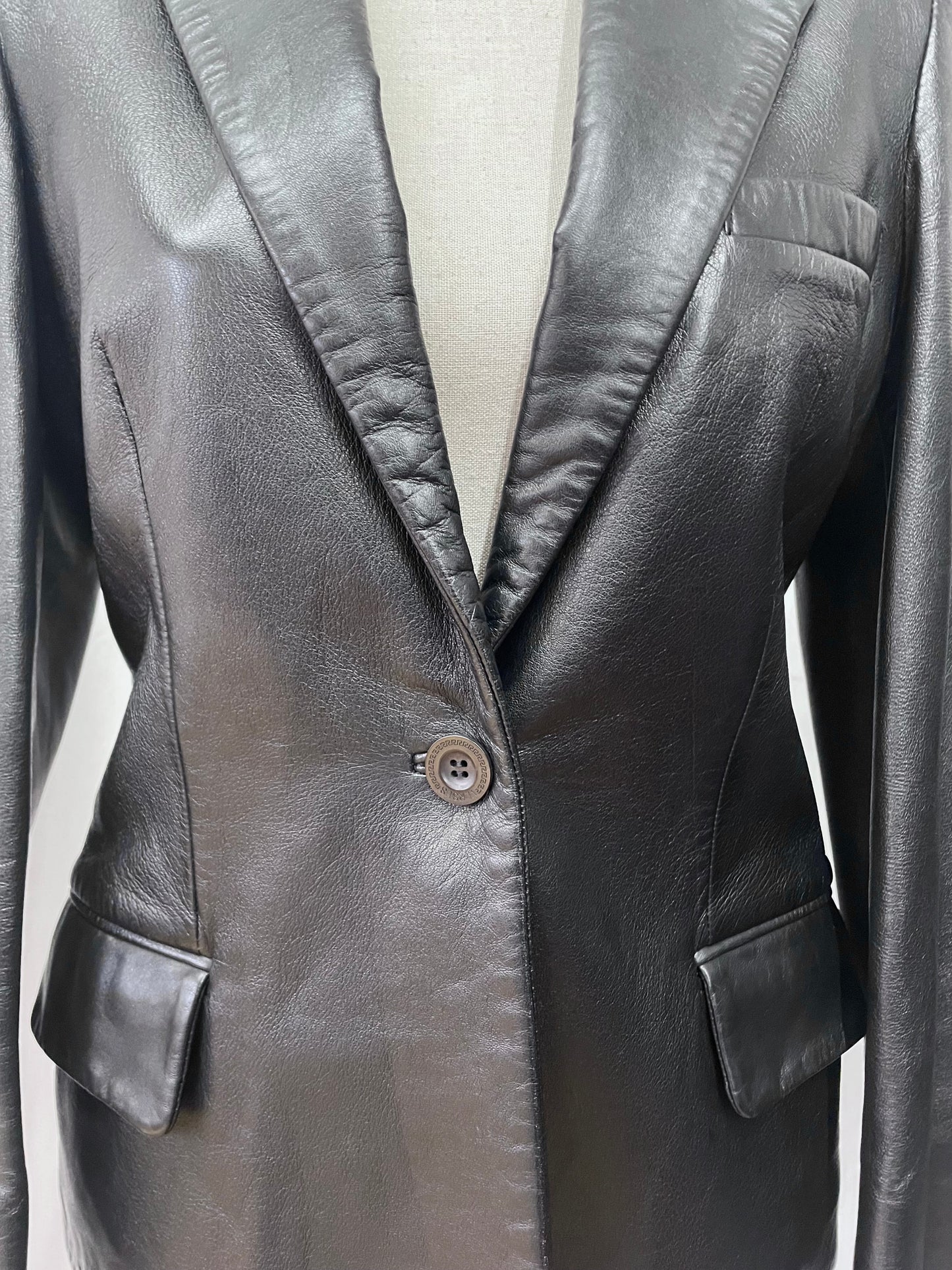 Versus Gianni Versace leather jacket, 1990's