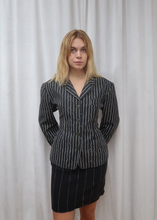 Junior Gaultier, ”puffy bone” print jacket, Spring 1988