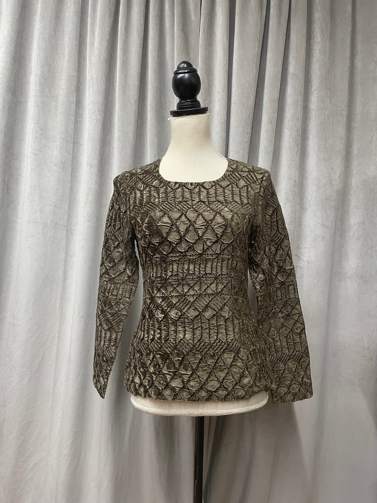 Yoshiki Hishinuma Peplum velvet top, 2000's