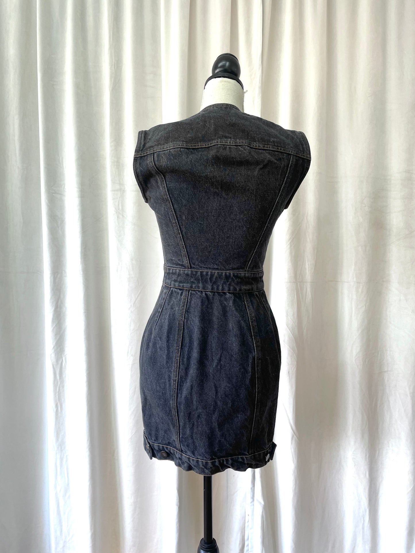 Junior Gaultier ’The Concierge is in the staircase’ denim dress/waistcoat, Spring 1988