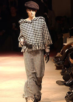 Yohji Yamamoto houndstooth skirt, Fall 2003