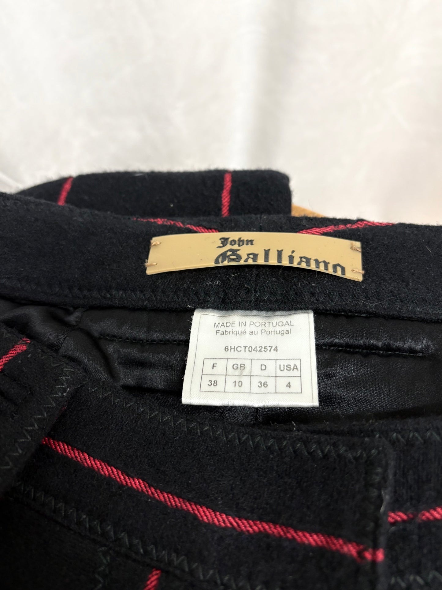 John Galliano thick wool pants, Fall 2006