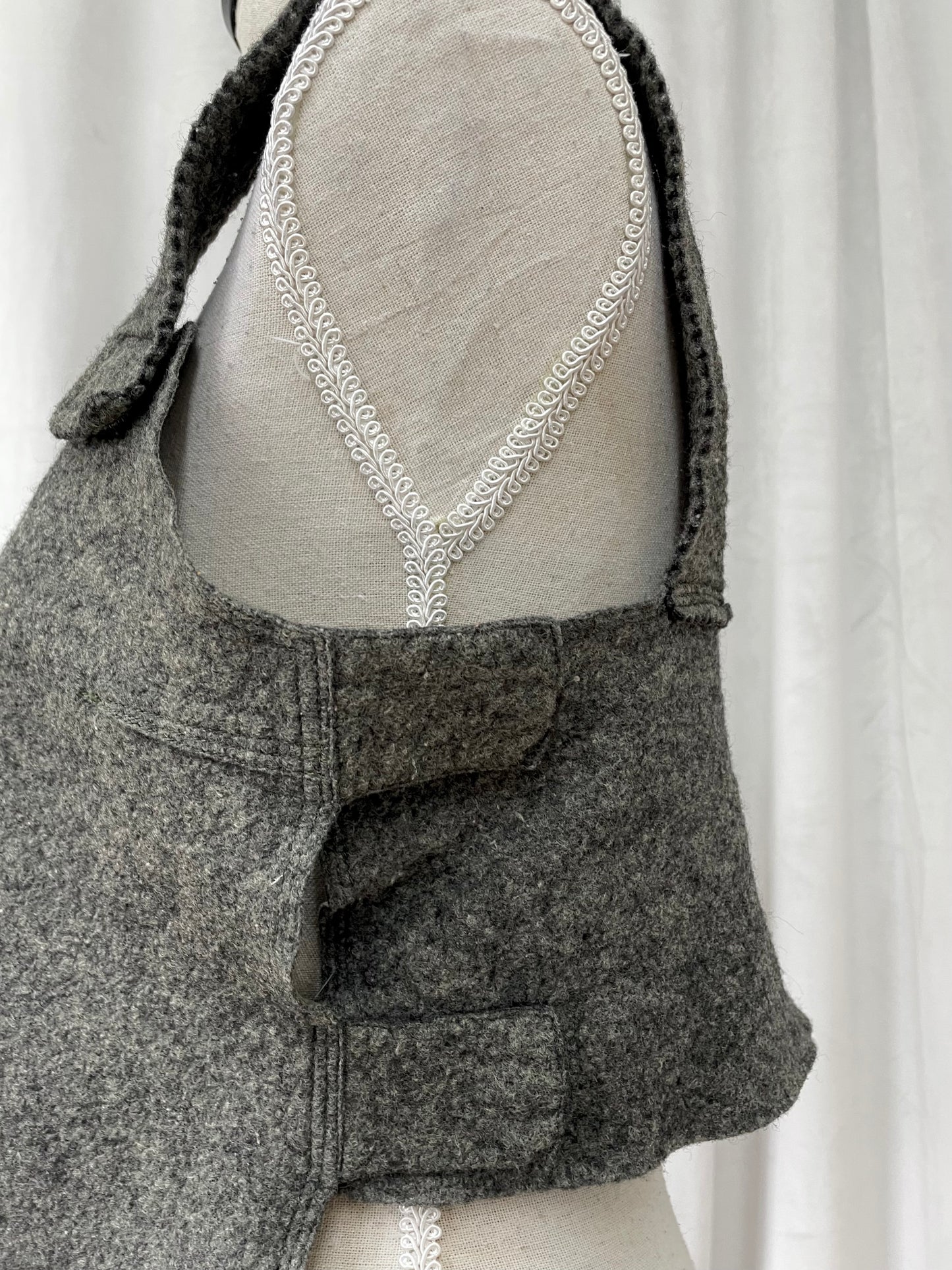 Marithé + François Girbaud felt top, 2000's