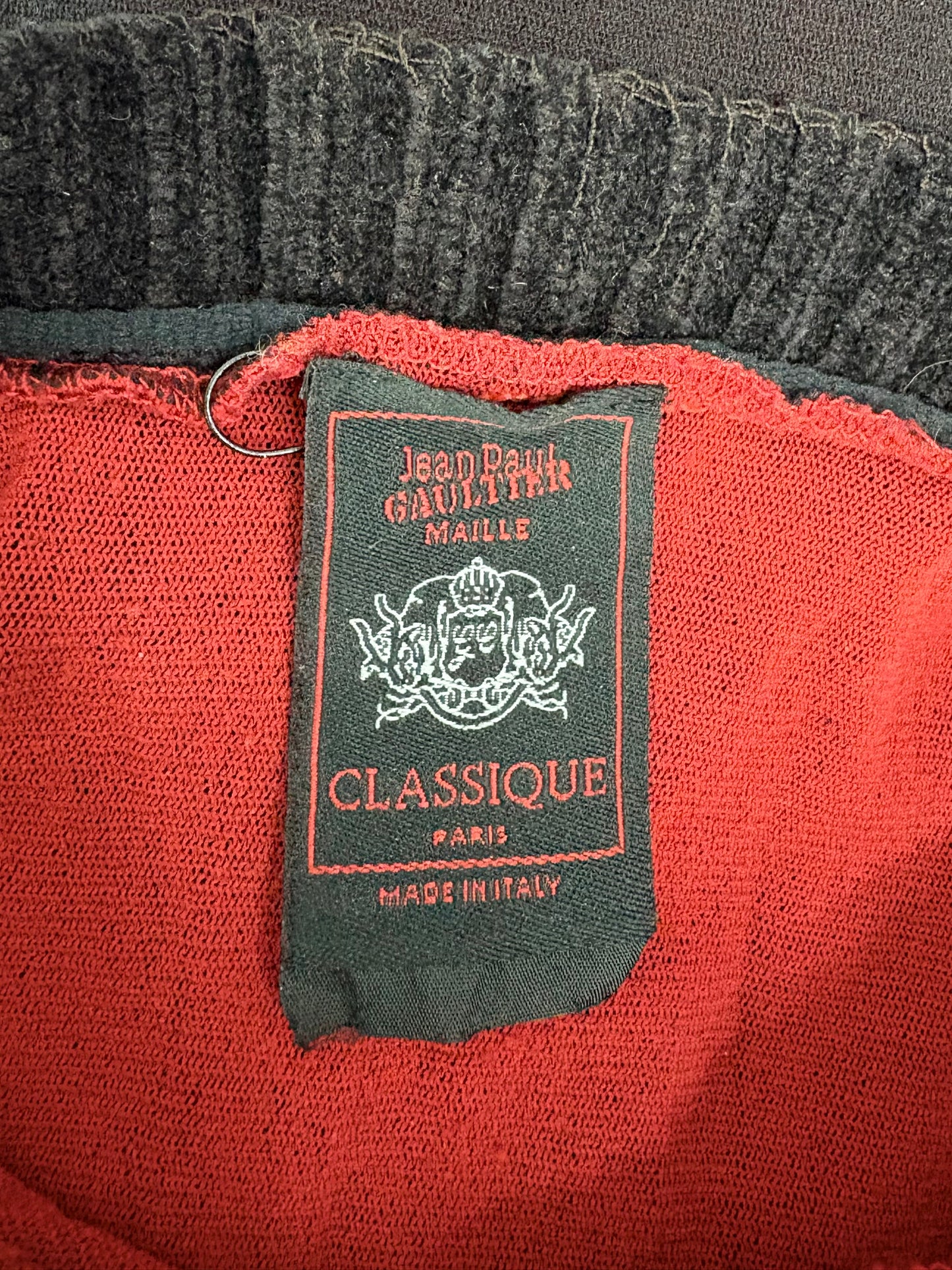 Jean Paul Gaultier scribble mesh top, late 1990’s