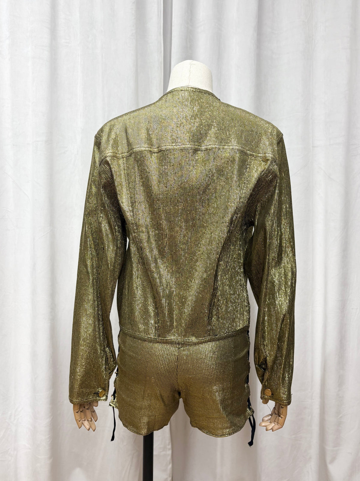 Junior Gaultier gold lamé jacket, Spring 1989