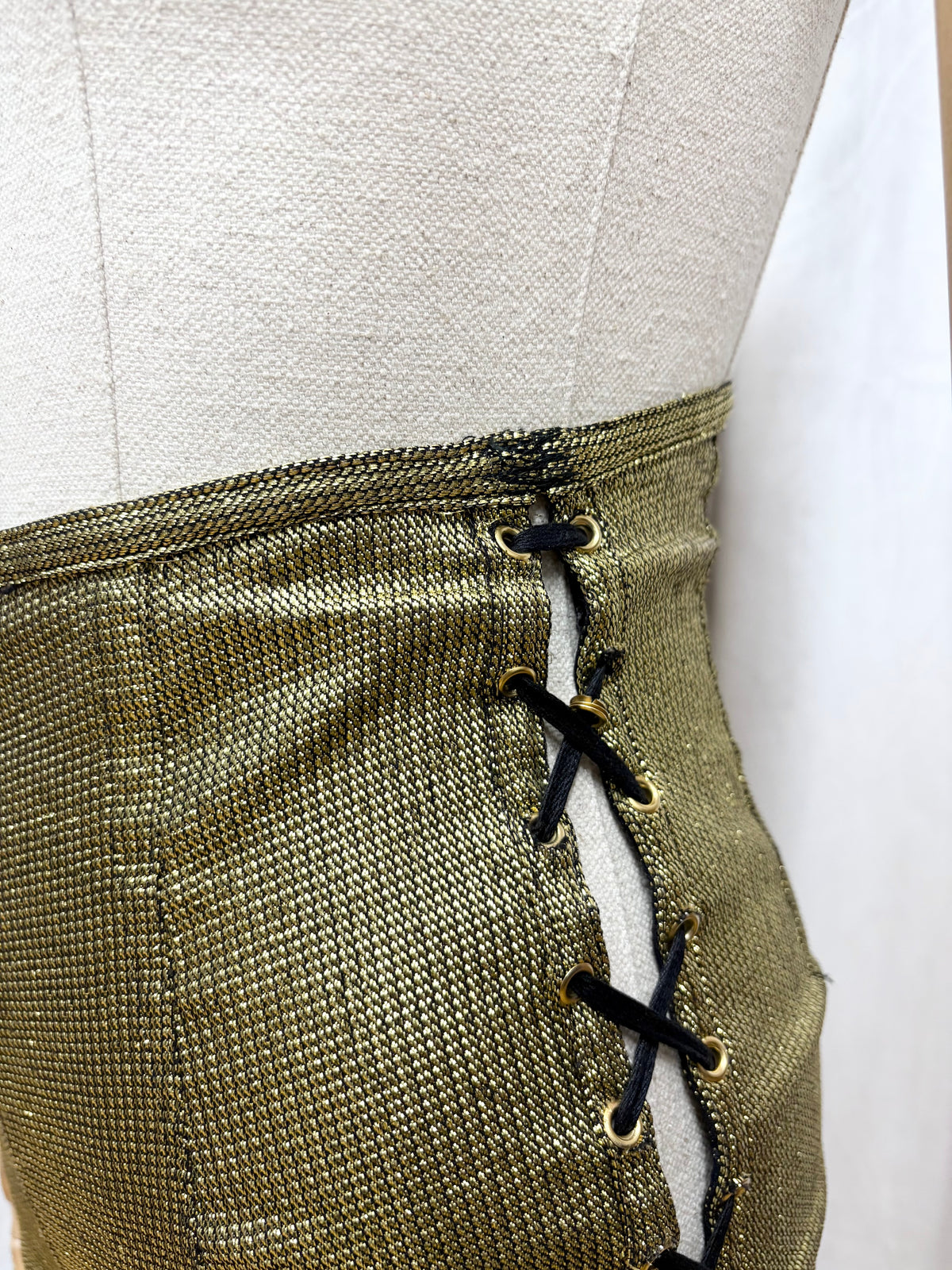 Junior Gaultier gold lamé jacket, Spring 1989