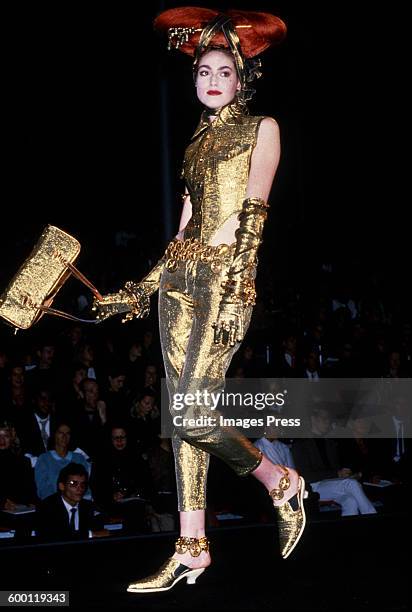 Junior Gaultier gold lamé jacket, Spring 1989