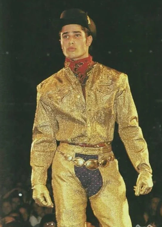 Junior Gaultier gold lamé jacket, Spring 1989